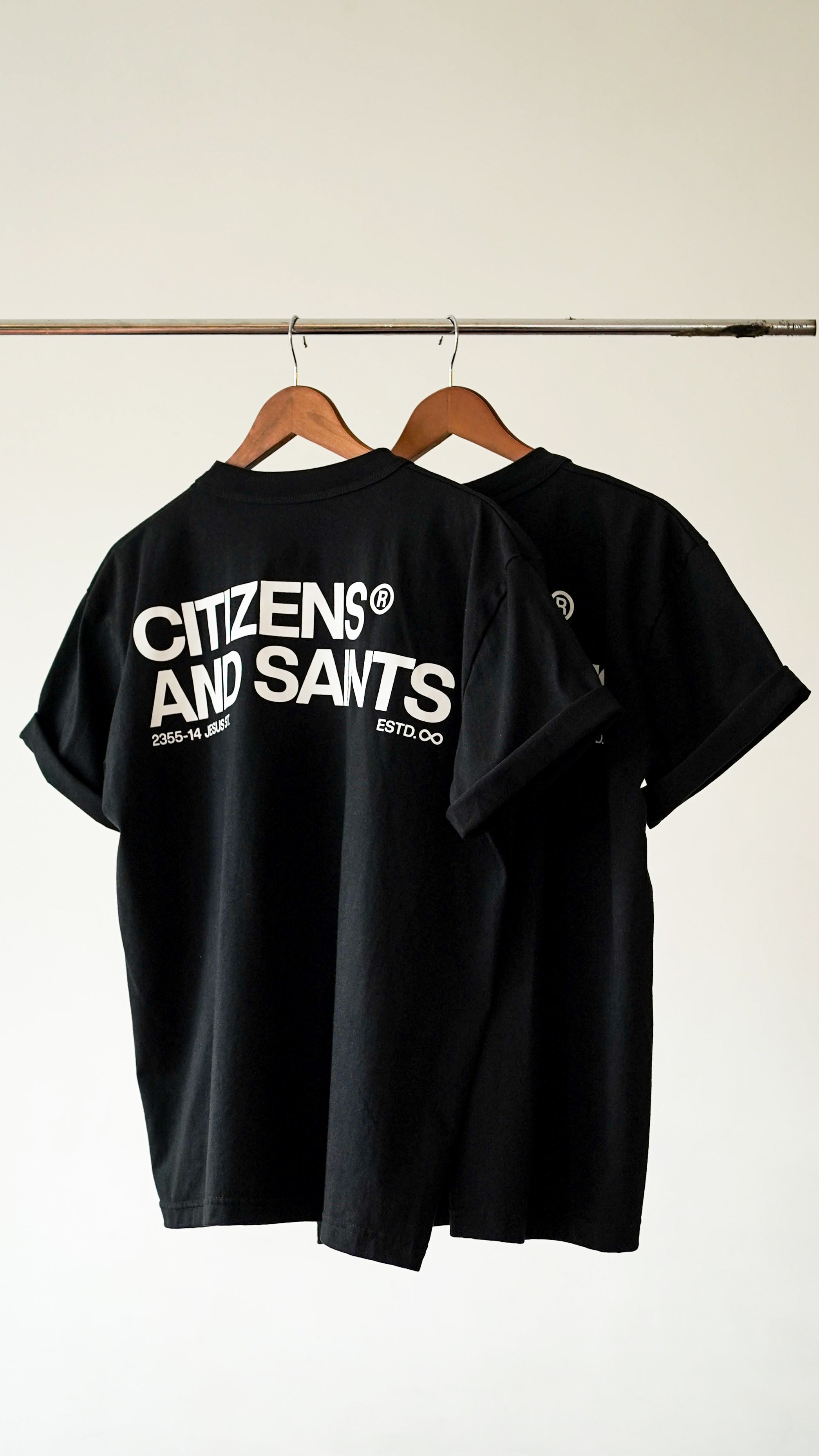 DEBUT COLLECTION - CITIZENS AND SAINTS SHIRT- BLACK