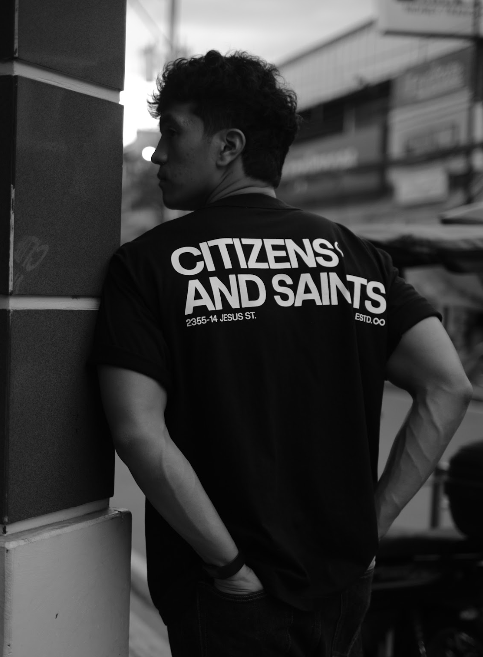 DEBUT COLLECTION - CITIZENS AND SAINTS SHIRT- BLACK